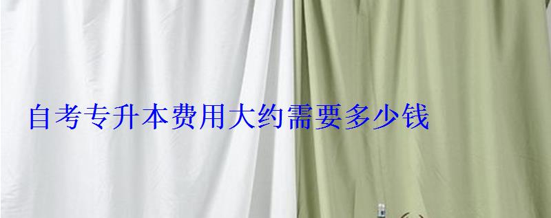 自考专升本费用大约需要多少钱 自考专升本费用大约需要多少钱