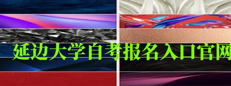 延边大学自考报名入口官网 延边大学自考报名入口官网(图1)