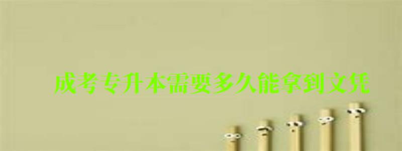 成考专升本需要多久能拿到文凭 成考专升本需要多久能拿到文凭 (图1)