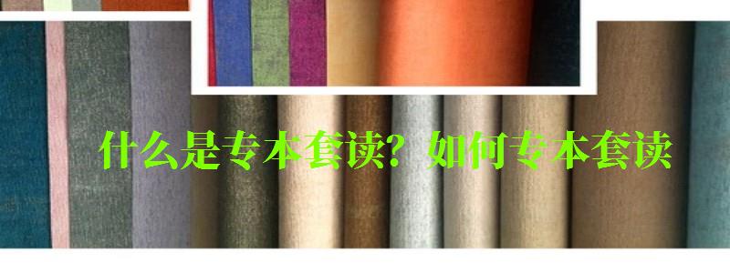 什么是专本套读?如何专本套读 什么是专本套读?如何专本套读 (图1)
